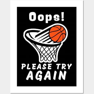 Funny Basketball Fail Posters and Art